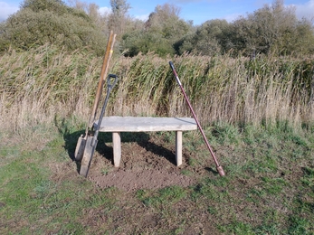 New bench installation - Lewis Yates 