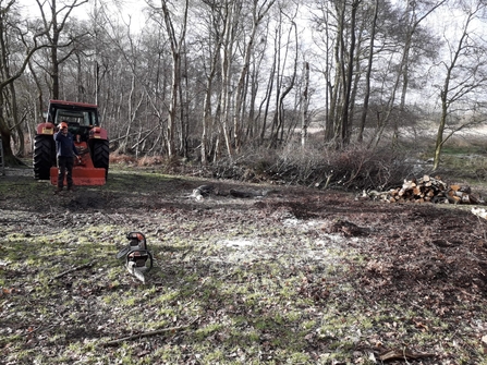 Richard Young managing scrub at Redgrave & Lopham Fen – Debs Crawford 