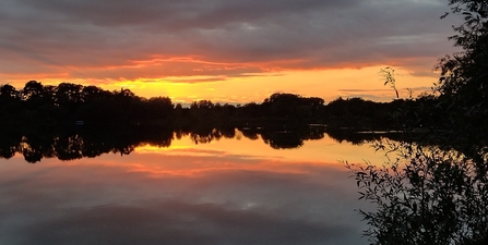 sunset at Lackford