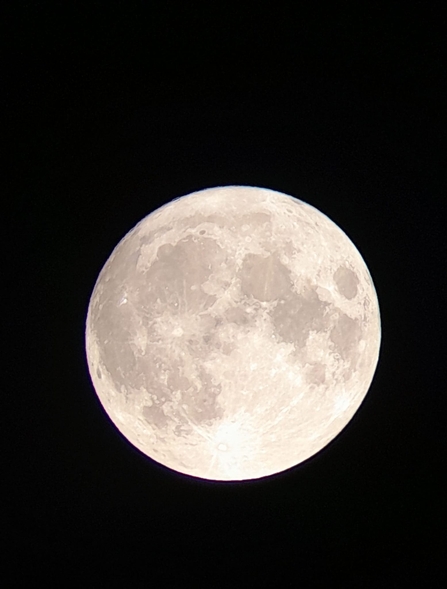 Super Blue Moon lighting up Lound Lakes - Andy Hickinbotham 